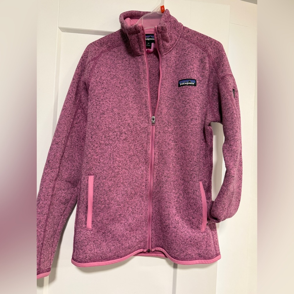 Patagonia Full-Zip Fleece Jacket — Pink
